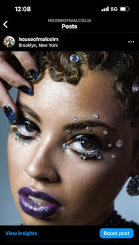 an image of a woman with makeup on her face