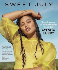 aysha curry on the cover of sweet july